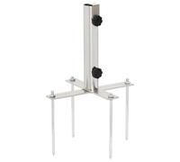 vidaXL Parasol Base with Ground Spikes for Ø32-38 mm, Patio Umbrella Holder Stan