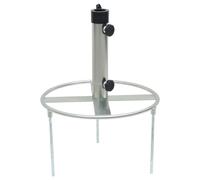 vidaXL Parasol Base with Ground Spikes for ?38/48 mm Silver Steel