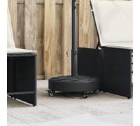 vidaXL Parasol Base with Wheels for Ø38 / 48 mm Poles 27 kg RoundNew