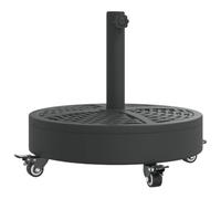 vidaXL Parasol Base with Wheels for Ø38 / 48 mm Poles 27 kg Round