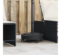 Parasol Base with Wheels for Ø38 /48 mm Poles Patio Umbrella Base Round vidaXL