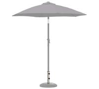 vidaXL Parasol Base Tube 0.63 kg Natural Stainless Steel Stainless Steel Modern Weatherproof Umbrella Stand Adjustable Post Holder Sun Protection for Garden and Patio
