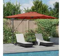 vidaXL Parasol Terracotta 286 x 285 x 270 cm Aluminium