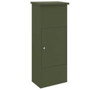 vidaXL Parcel Drop Box Mailbox - Steel Olive Green 44.5 x 29 x 110.5 cm - Weatherproof