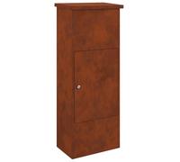 vidaXL Parcel Drop Box Rusty 44.5 x 29 x 110.5 cm Weathering Steel