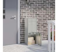 VidaXL Parcel Drop Box Silver 41 X 38 X 103 Cm Galvanised Steel