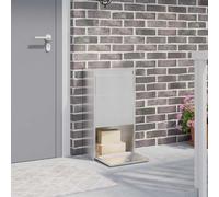 vidaXL Parcel Drop Box Silver 44 x 22 x 82 cm Stainless Steel