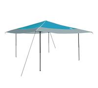vidaXL Party/event tent in blue, 400 x 400 x 227/236/245 cm, quick assembly, durable Oxford fabric, spacious and modern design for the garden or terrace