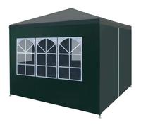 Garden Furniture Set Party Tent 3x3 m Green