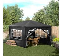 vidaXL Party Tent 3x4m Anthracite Outdoor Garden Gazebo Marquee Canopy Shelter