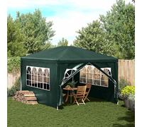 vidaXL Party Tent 3x4m Green Outdoor Garden Gazebo Canopy Marquee Shade Top