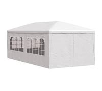 vidaXL Party Tent 3x6m with 6 Walls White Patio Garden Gazebo Marquee Pavilion