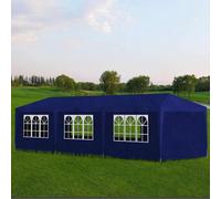 vidaXL Party Tent 3x9m with 8 Walls Blue Patio Garden Gazebo Marquee Pavilion
