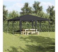 vidaXL Party Tent Anthracite 400 x 400 x 266 cm Polyethylene and Steel