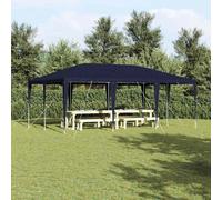 vidaXL Party Tent Blue 600 x 400 x 266 cm Polyethylene and Steel