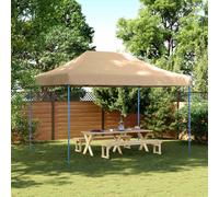 vidaXL Party Tent Folding Beige 279 x 410 x 315 cm Oxford Fabric