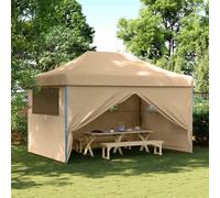 vidaXL Party Tent Folding Beige 292 x 440 x 315 cm Oxford Fabric