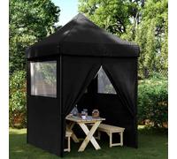 vidaXL Party Tent Folding Black 200 x 200 x 306 cm Oxford Fabric