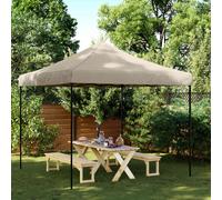 vidaXL Party Tent Folding Taupe 292 x 292 x 315 cm Oxford Fabric