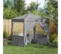 vidaXL Party Tent Light Grey 200 x 200 x 240 cm PE and Steel