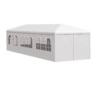 vidaXL Party Tent 3x9m with 8 Walls White Patio Garden Gazebo Marquee Pavilion