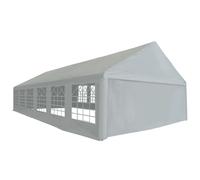Party Tent PE Grey Outdoor Gazebo Marquee Canopy Pavilion Multi Sizes vidaXL