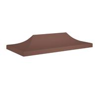 vidaXL Party Tent Roof Replacement Canopy 3x3 m Brown 270 g/m²