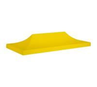vidaXL Party Tent Roof Yellow 270 g/m² Replacement Canopy Gazebo Top Cover
