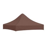 vidaXL Party Tent Roof UV-Resistant Water Resistant Replacement Roof Tarpaulin Tent Roof Replacement Roof Tarpaulin for Garden Tent Gazebo 2 x 2 m Brown 270 g/m²