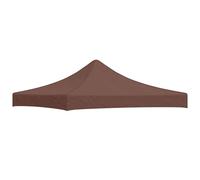 vidaXL Party Tent Roof Replacement Canopy 3x3 m Brown 270 g/m²