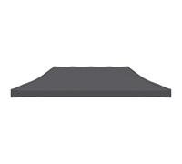vidaXL Party Tent Roof 3x6 m Anthracite UK