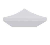 vidaXL Party Tent Roof 3x6m | UV & Water- Outdoor Shelter | Easy-to-Install Replacement for Folding Pop-Up Tents | 600D Oxford Fabric with PVC Coating | Elegant White