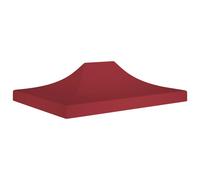 vidaXL Party Tent Roof 4.5x3 m Burgundy 270 g/m² Replacement Canopy Cover