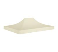vidaXL Party Tent Roof 4.5x3 m Cream 270 g/m² Replacement Canopy Gazebo Cover
