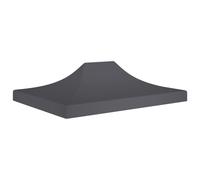 vidaXL Party Tent Roof 4x3 m Anthracite 270 g/m² Replacement Canopy Cover