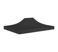 vidaXL Party Tent Roof 4x3 m Black 270 g/m² Replacement Canopy Gazebo Cover