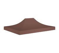 vidaXL Party Tent Roof 4x3 m Brown 270 g/m² Replacement Canopy Gazebo Cover