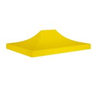 vidaXL Party Tent Roof 4x3 m Yellow 270 g/m² Replacement Canopy Gazebo Cover