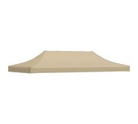 vidaXL Party Tent Roof 6x3 m Beige 270 g/m² Replacement Canopy Gazebo Cover