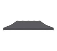 vidaXL Party Tent Roof 3x6 m Anthracite UK