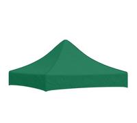 'vidaXL Party Tent Roof Replacement | Outdoor UV-Resistant Oxford Fabric Canopy with PVC Coating | Weather-Proof Pop-Up Gazebo Top | Green, 2x2m