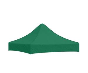 'vidaXL Party Tent Roof Replacement | Outdoor UV-Resistant Oxford Fabric Canopy with PVC Coating | Weather-Proof Pop-Up Gazebo Top | Green, 2x2m