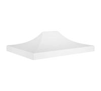 vidaXL Party Tent Roof - UV- and Weather-resistant - Resistant 600D Oxford Fabric with PVC Coating - Ideal for Outdoor Use - White - 4.5x3 m