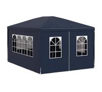 vidaXL Party Tent - Rust-Resistant Steel Frame, Easy Assemble Outdoor Garden Gazebo with UV- & Water-Resistant Polyethylene, Blue, Dimensions 4x3 m