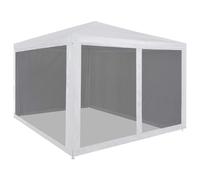 vidaXL Party Tent with 4 Mesh Sidewalls 3x3 m