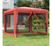 Party Tent with 4 Mesh Sidewalls 2x2 m White