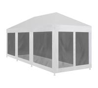 vidaXL Party Tent with 8 Mesh Sidewalls 9x3 m
