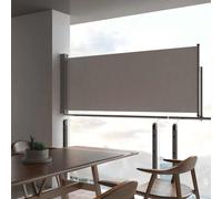 vidaXL Patio Retractable Side Awning 100 x 300 cm Grey