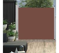 vidaXL Patio Retractable Side Awning 100x300 cm Brown 01 UK HOT