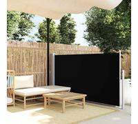 vidaXL Patio Retractable Side Awning 100x500 cm Black NEW
